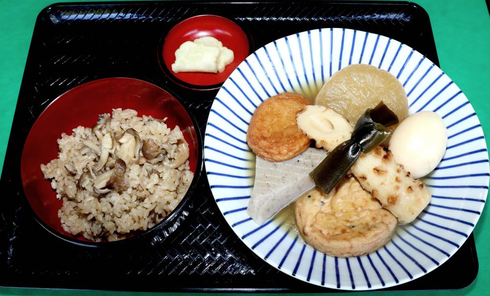 おでんと季節の炊き込みごはん